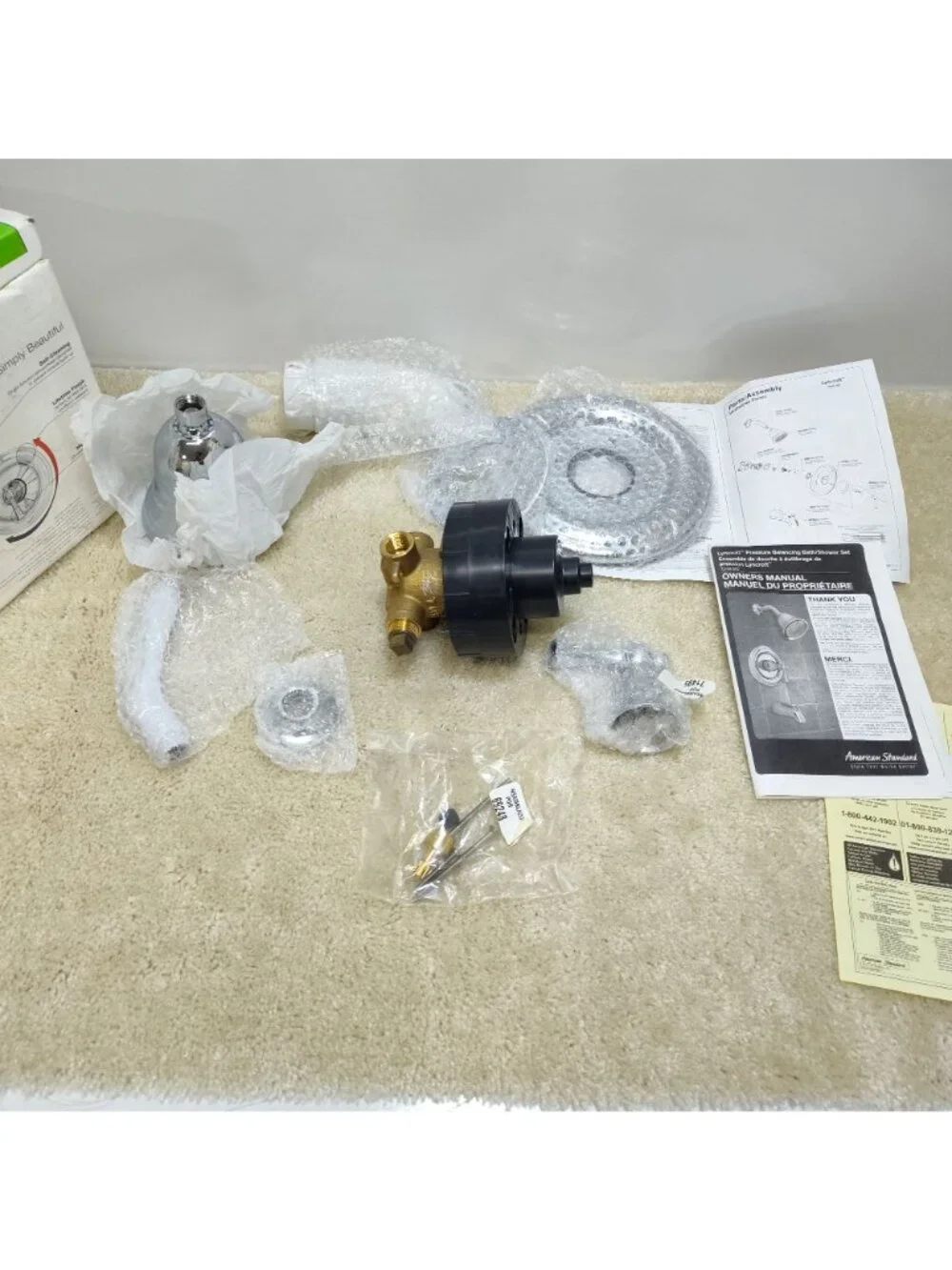 American Standard Lyncroft Tub & Shower Faucet Set Chrome Finish 7049502.002 NIB